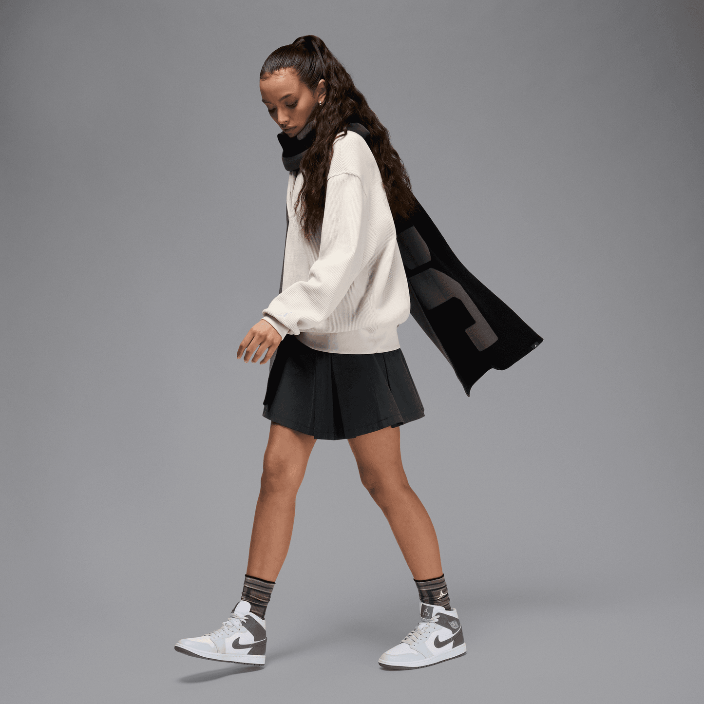Women's Air Jordan 1 Mid "White Smoke Grey"