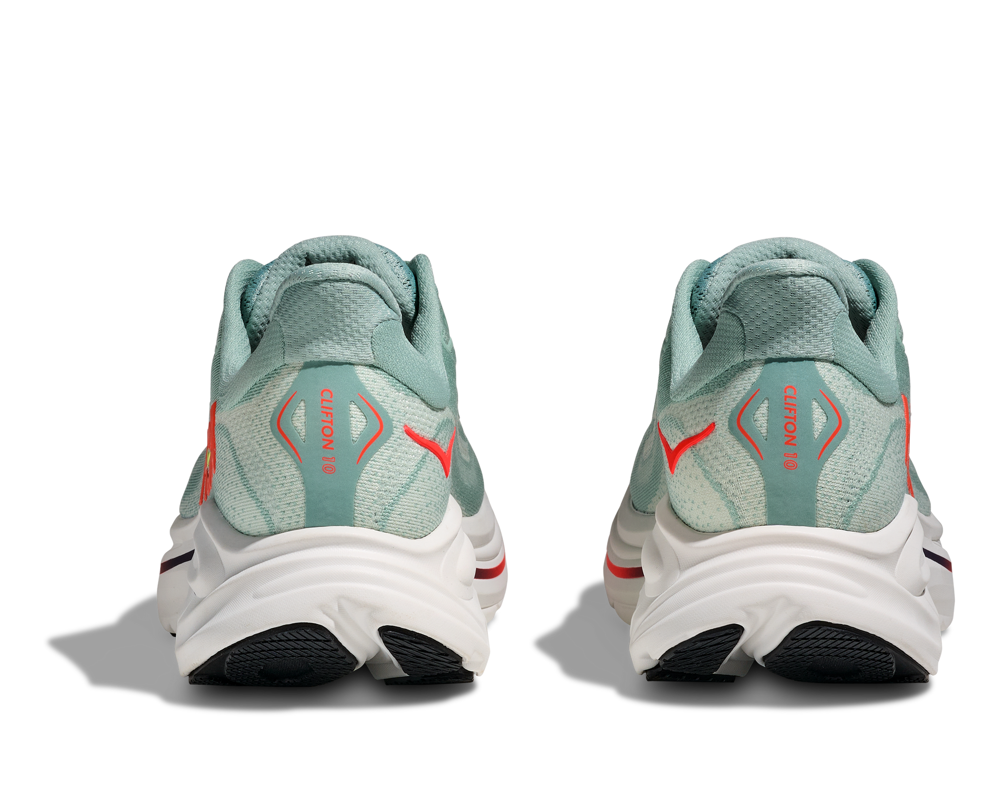 Hoka Clifton 10 Sage Neon Flame