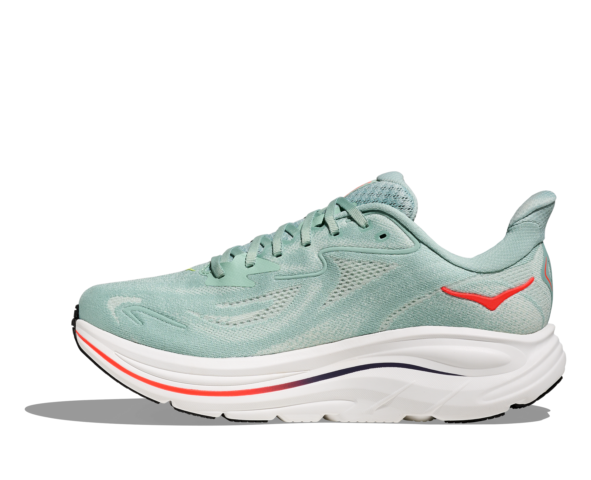 Hoka Clifton 10 Sage Neon Flame