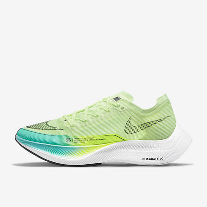 Nike Womens ZoomX Vaporfly Next Percent 2 - Barely Volt/Black-Dynamic Turq