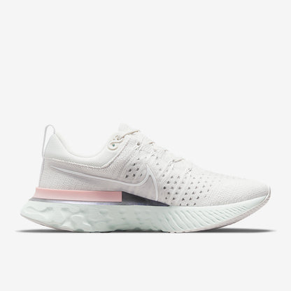 Nike Womens React Infinity Run Flyknit 2 - Platinum Tint/White