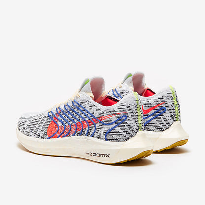 Nike Womens Pegasus Turbo Flyknit Next Nature - Pure Platinum/Bright Crimson