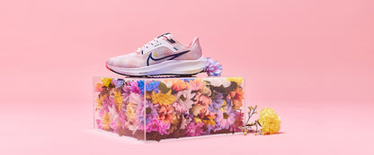 Nike Womens Pegasus 40 Premium - Pearl Pink/Midnight Navy