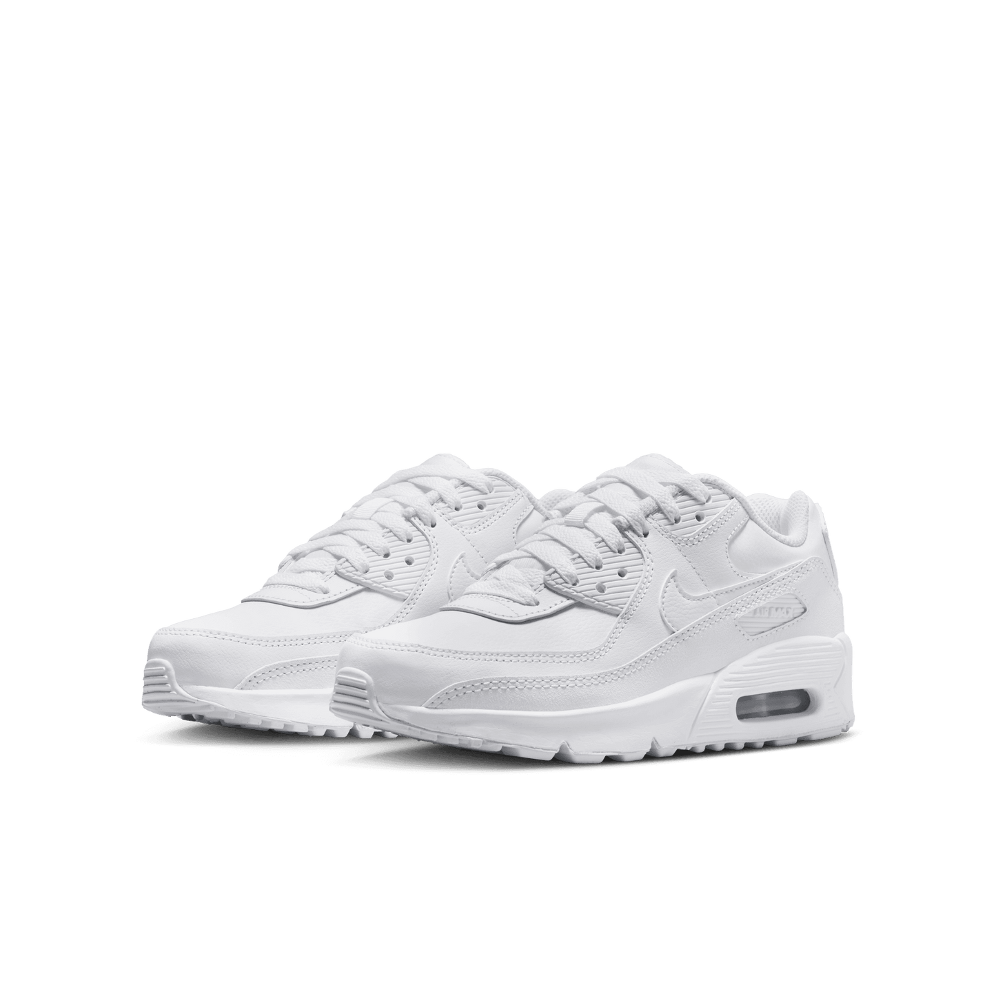 Big Kids’ Nike Air Max 90 LTR "White Metallic Silver"
