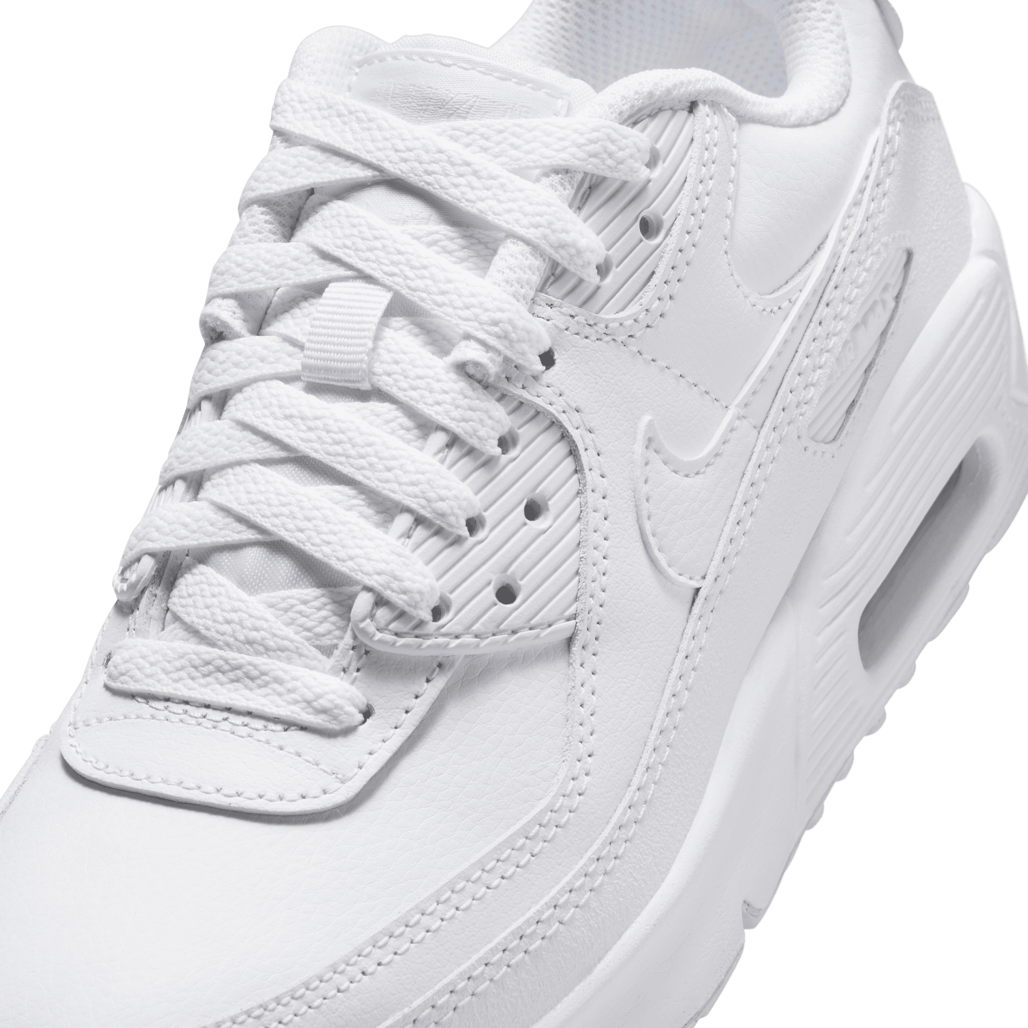 Big Kids’ Nike Air Max 90 LTR "White Metallic Silver"