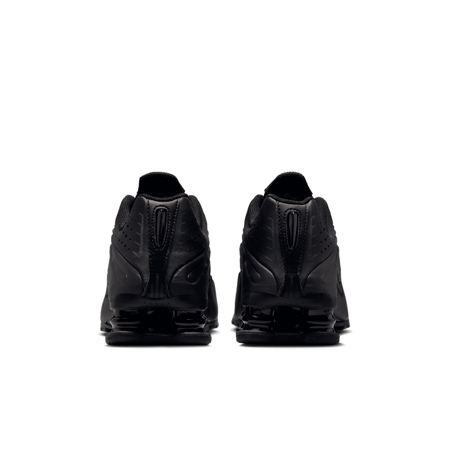Big Kids' Nike Shox R4 "Triple Black"