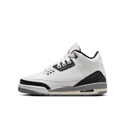 Big Kids' Air Jordan 3 Retro "Cement Grey"