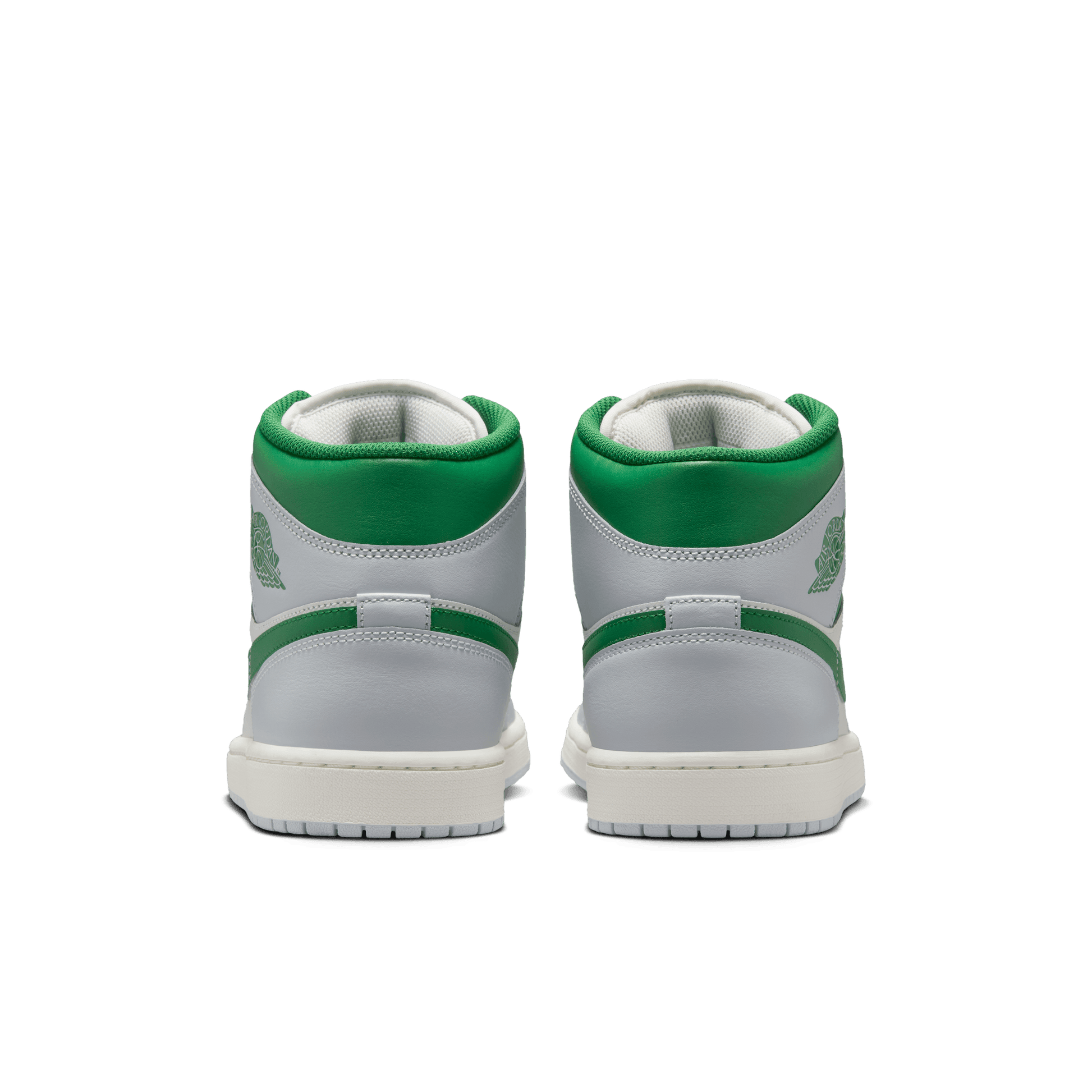 Men's Air Jordan 1 Mid "Summit White Lucky Green"