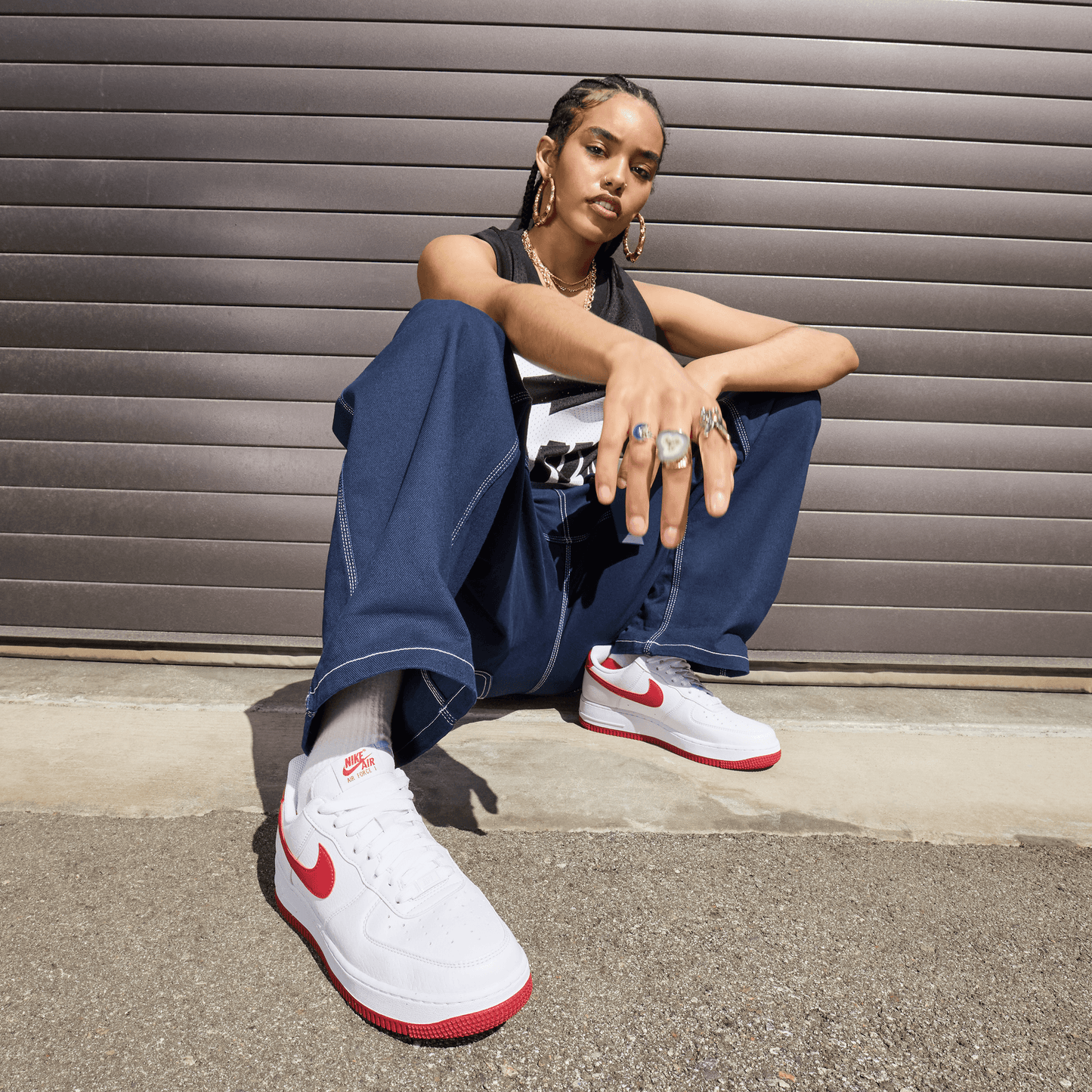 Women's Nike Air Force 1 '07 Next Nature "White Gym Red"