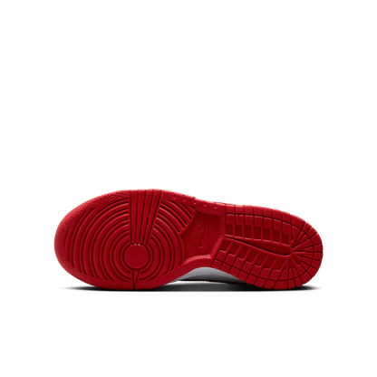 Big Kids' Nike Dunk Low "White University Red"