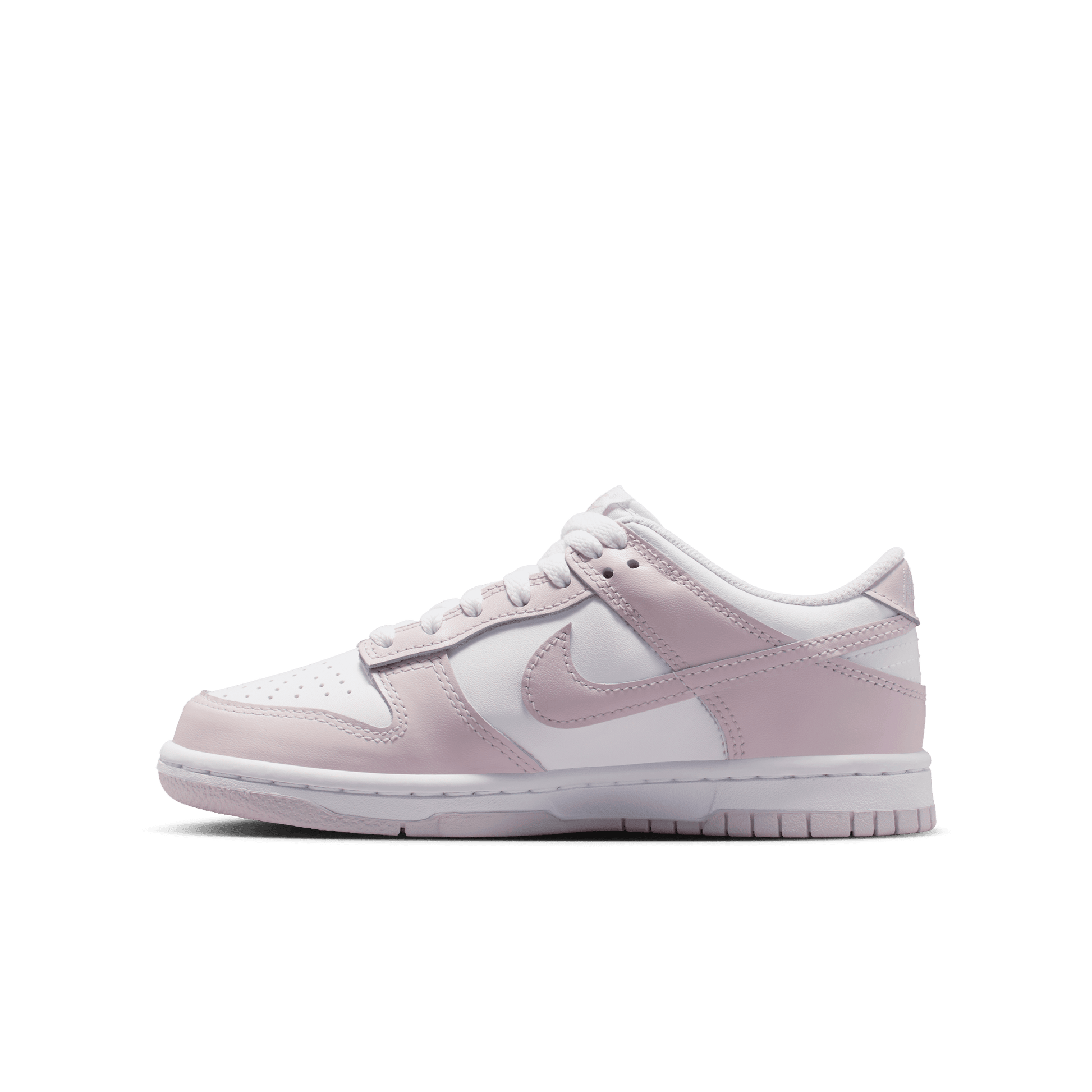 Big Kids' Nike Dunk Low "White Light Violet"
