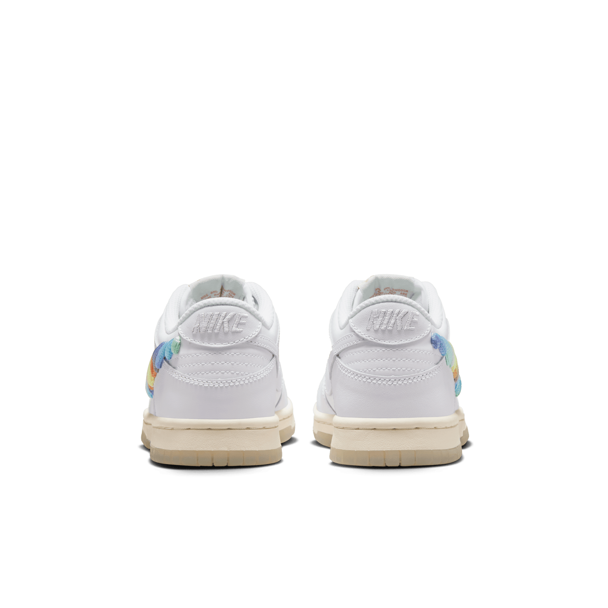Big Kids' Nike Dunk Low SE "Rainbow Swoosh"