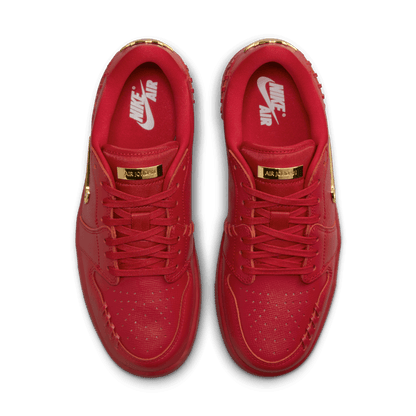 Women's Air Jordan 1 Low Method of Make "Gym Red Metallic Gold"