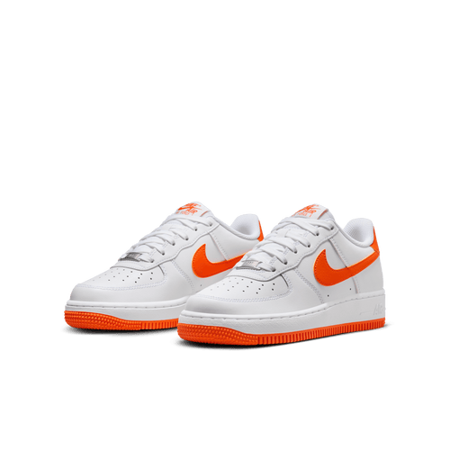 Big Kids' Nike Air Force 1 "White Safety Orange"