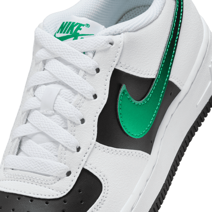 Big Kids' Nike Force 1 LV8 2 "Stadium White/Black Green"