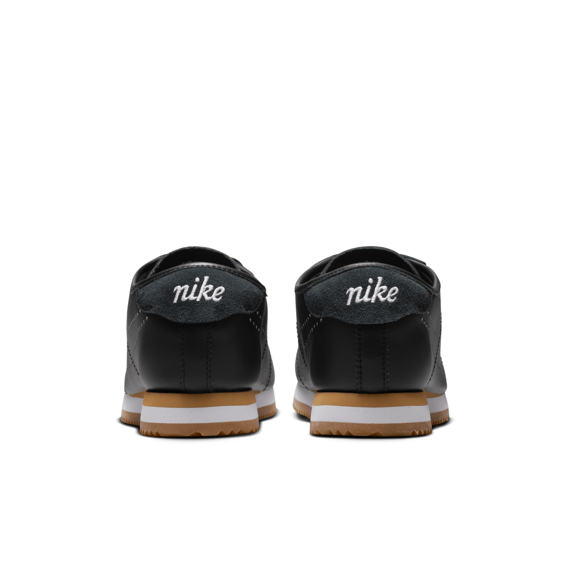 Women's Nike Cortez Leather "Black Gum Light Brown"