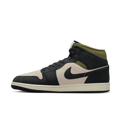 Men's Air Jordan 1 Mid SE "Off Noir Medium Olive"