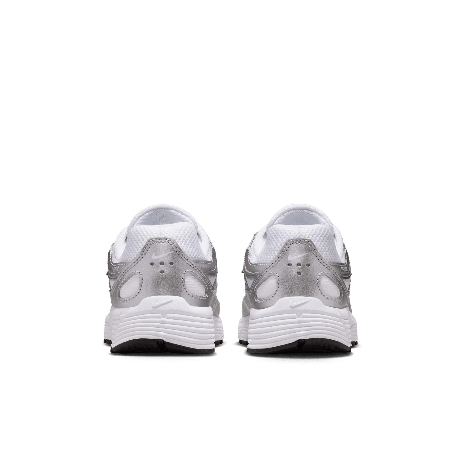Big Kids' Nike P-6000 "White & Metallic Silver"