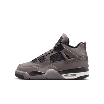 Big Kids' Air Jordan 4 Retro "Cave Stone and Black"