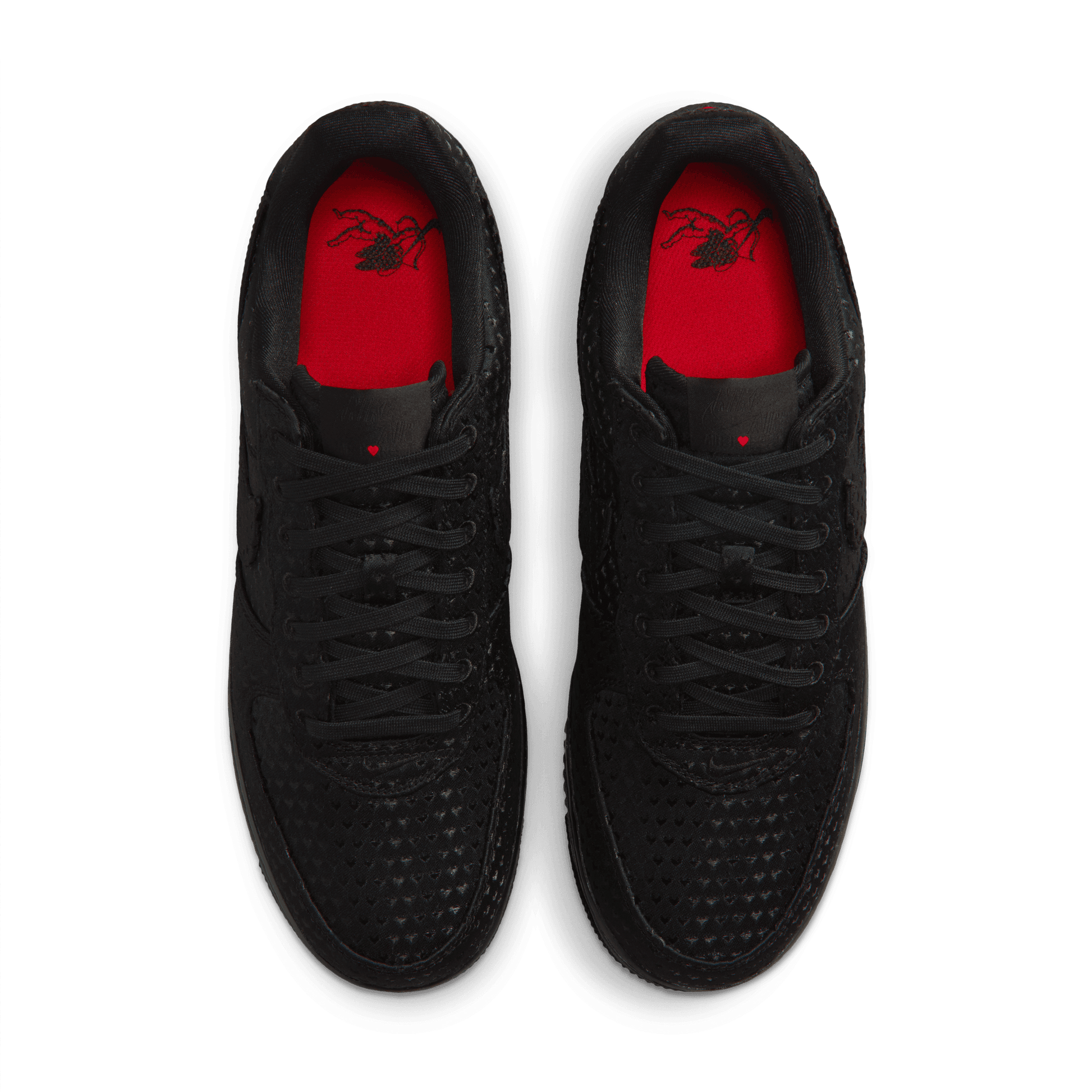 Men's Nike Air Force 1 Retro "Valentine's Day Triple Black"
