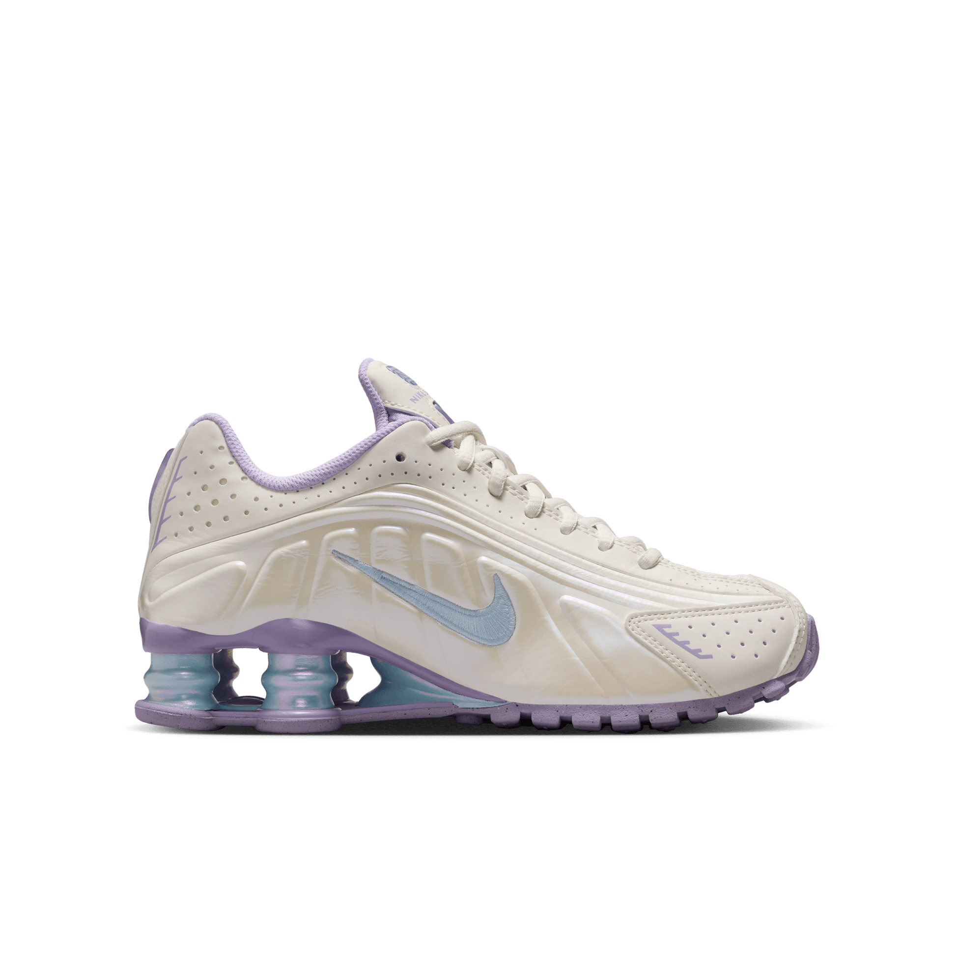 Big Kids' Nike Shox R4 "Soft Pearl Hydrangeas"