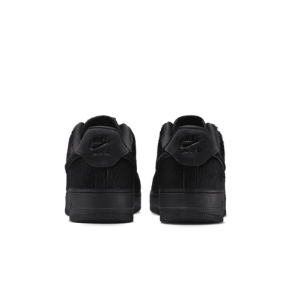 Women's Nike Air Force 1 '07 "Triple Black Pony Hair"