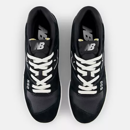 Men's 550 New Balance "Suede Perforated Black Grey Matter"