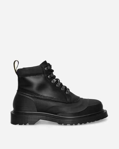 939 Sub Fleece Lined Leather Ankle Boots Black