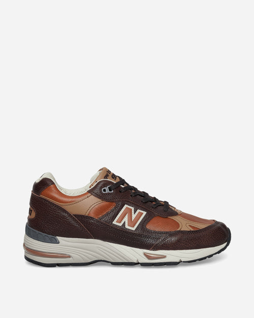 Made in UK 991v1 Sneakers Chocolate Plum / Caramel Cafe / Tan