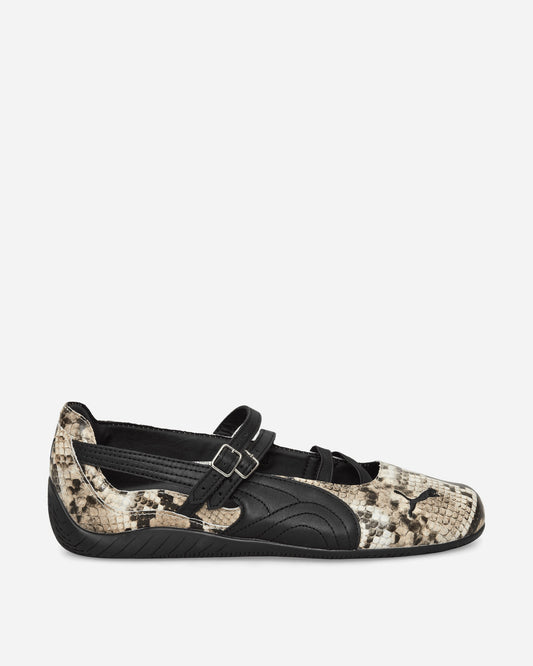 Women's Speedcat Ballet Snake Print Shoes Black / Vapor Gray