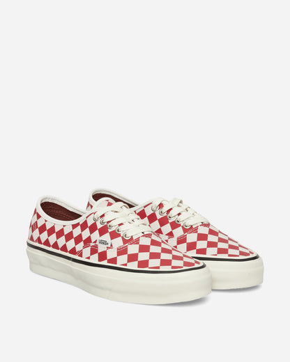 Authentic 44 Diamond Check Sneakers Red / Marshmallow