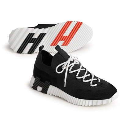 Hermes Paris Lift Slip-On Noir Blanc Sneaker