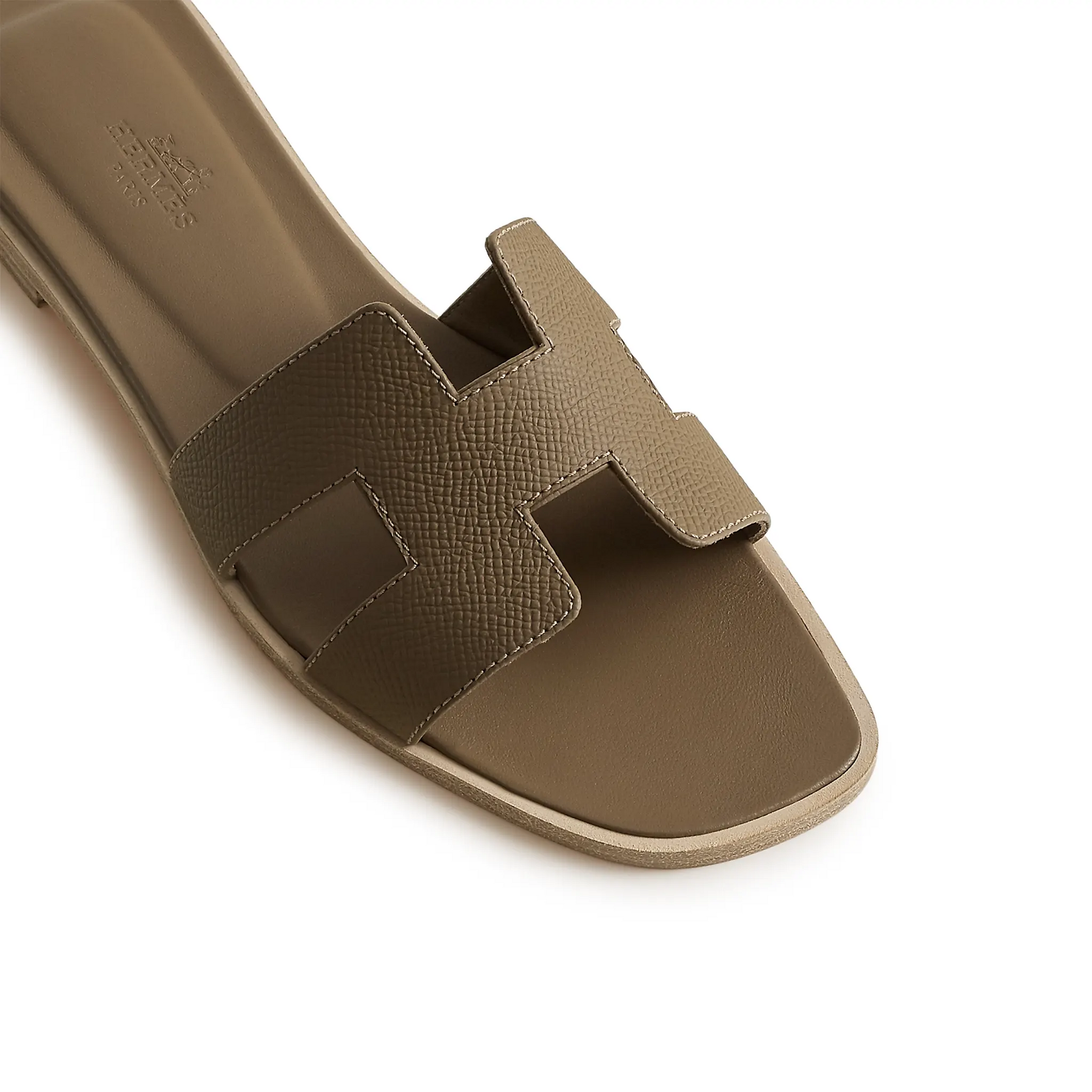 Hermès Paris Oran Étoupe Sandal