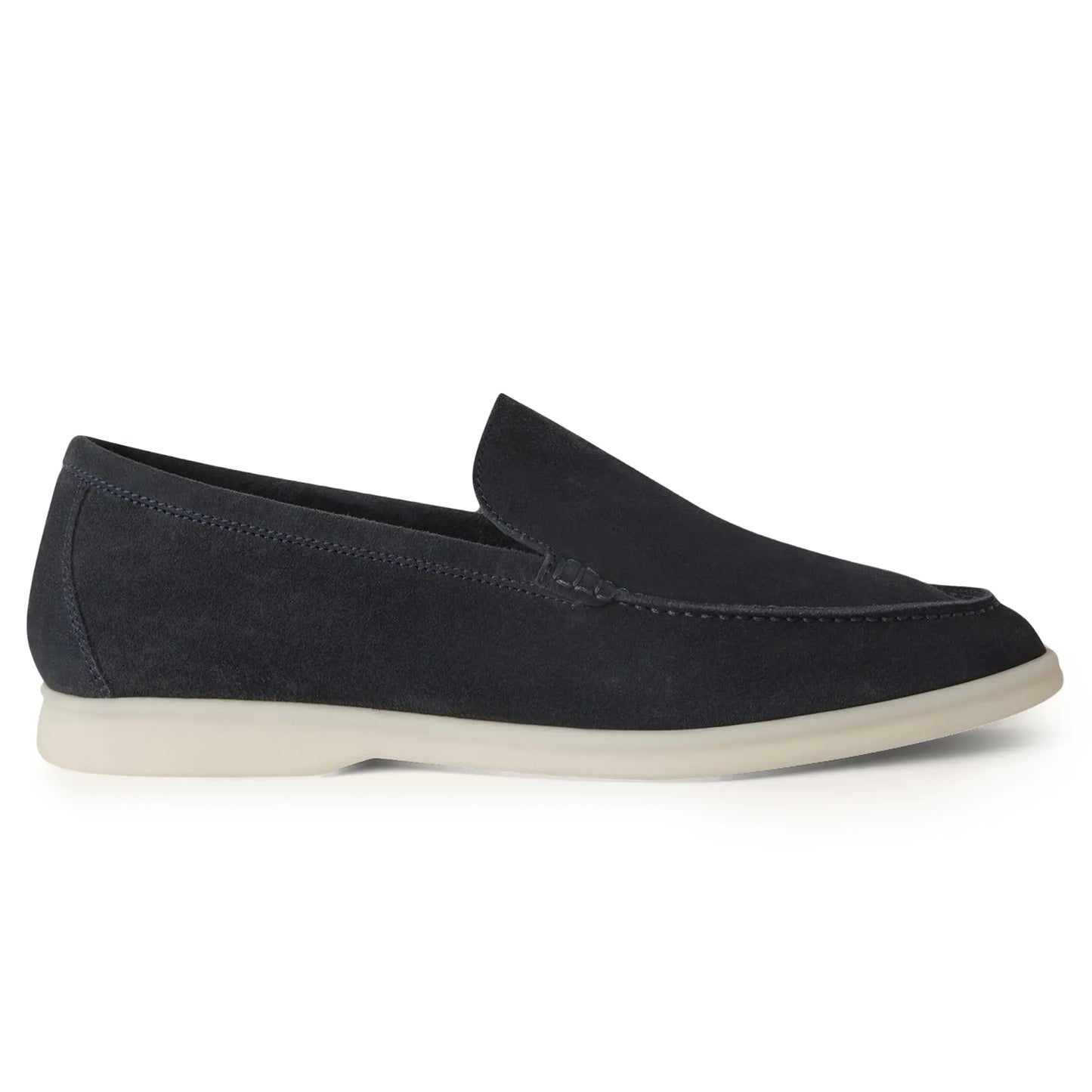 Loro Piana Summer Walk Suede Classic Blue Loafers