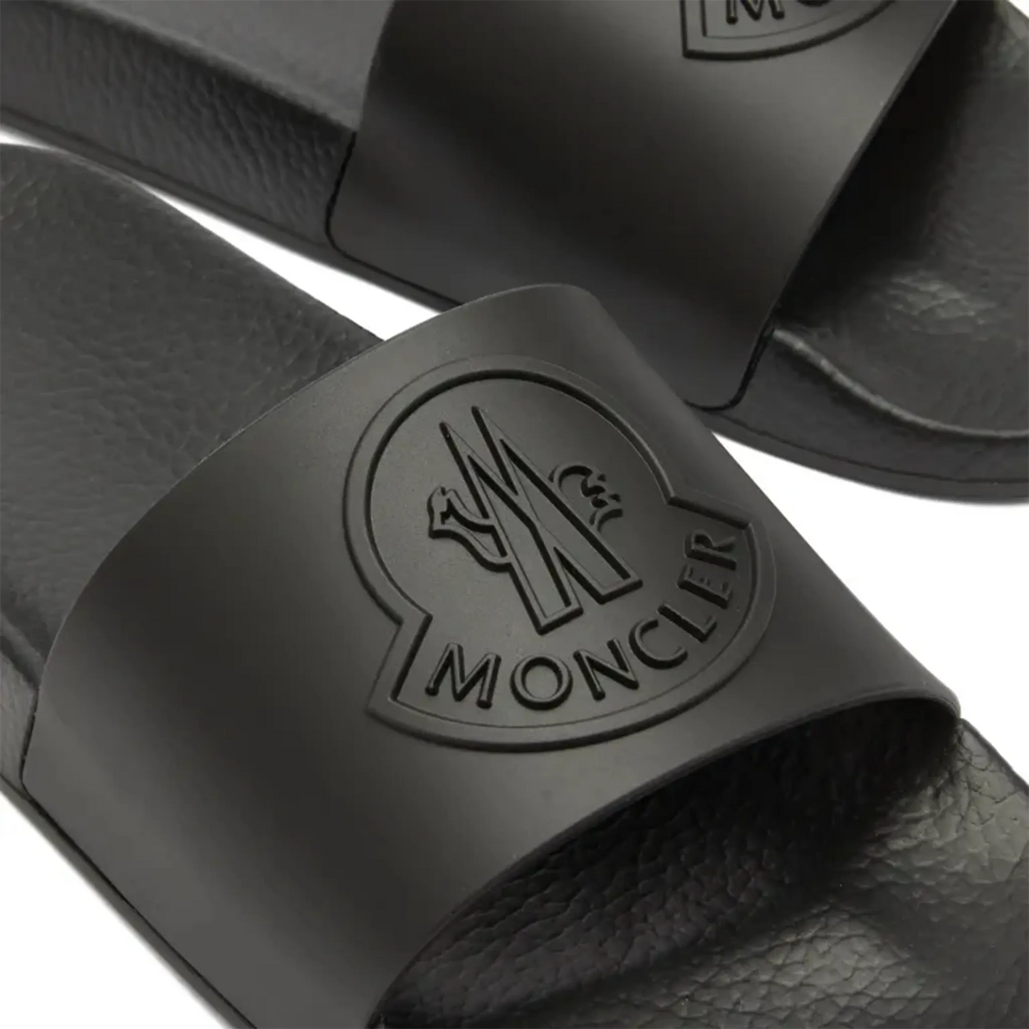 Moncler Basile Logo Black Sliders